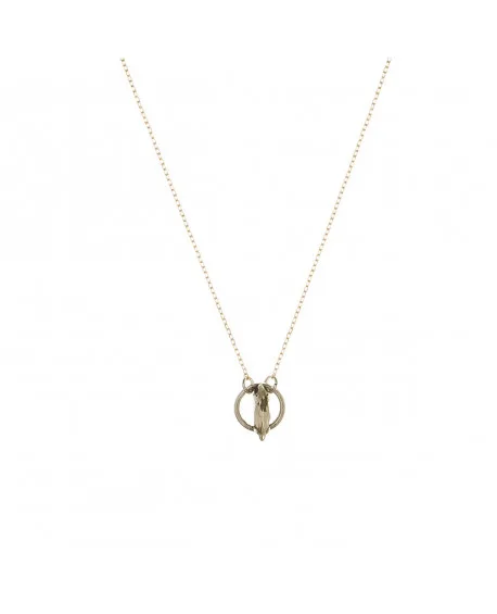 COLGANTE PLATA ARO GREIGE